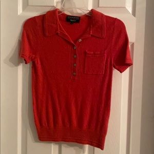 Coral collared shirt